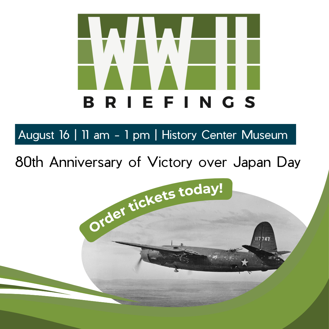 Image showing a World War II airplane with text