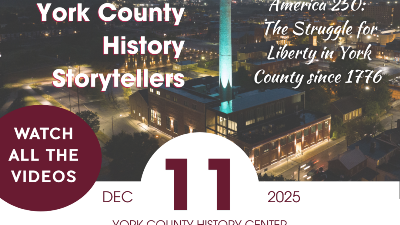 Graphic image for the 2025 History Storytellers event listing speaker names