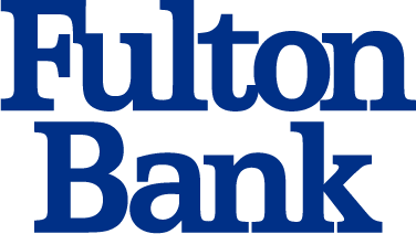 Fulton Bank logo, blue text on white background