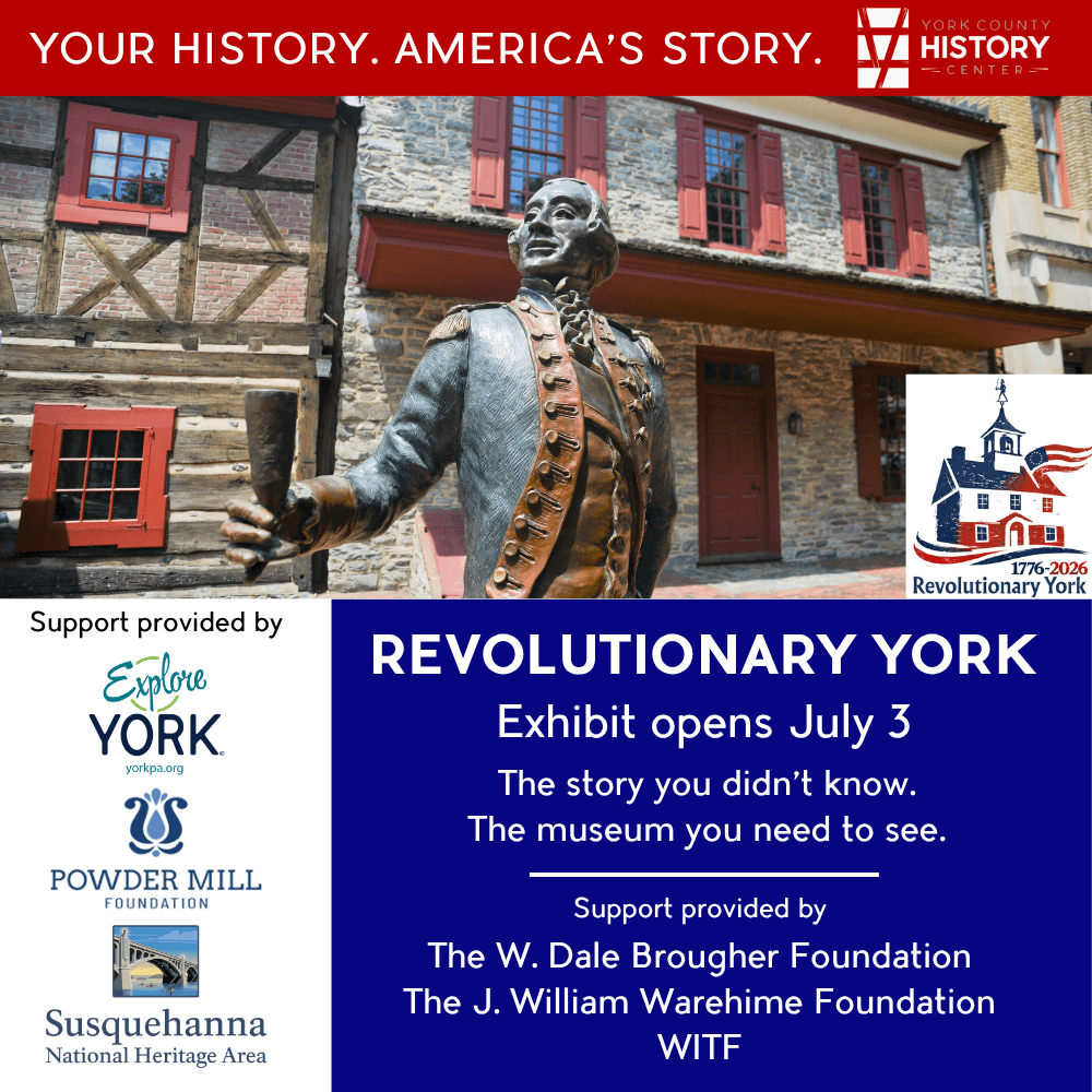 Revolutionary York image with funder names