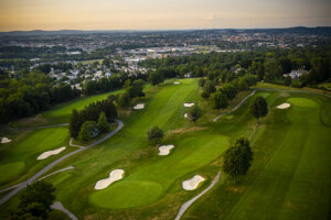 aerial photo of Country Club of York golf course