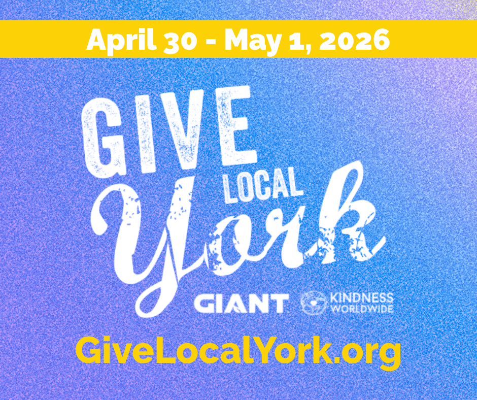 graphic design image with the dates for Give Local York for 2026